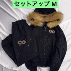 9090 girl 90 Logo Glitter セットアップ M - メルカリ