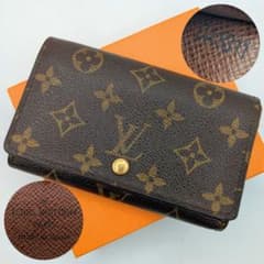 美品 ルイヴィトン 二つ折り財布 モノグラム トレゾール M61736 美品 Louis Vuitton 二つ折り財布 トレゾール M61736 - メルカリ