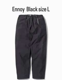 即日発送　未開封　ennoy Ripstop Easy Pants ブラックLのサムネイル