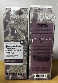 【スノーフレークカシミア】Bath&bodyworks ハンドソープ　リフィル スノーフレークカシミア】Bath&bodyworks ハンドソープ リフィル