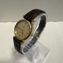 OMEGA De Ville 1350 プッシュ式リューズ 金文字盤 - メルカリ