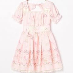 リズメロ コスメ柄ワンピース ピンクのサムネイル