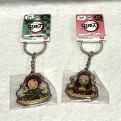 Demon Slayer Metal Keychain - Osaka Limited Edition - Takoyaki (Octopus Ball) - Tanjiro & Nezuko 2-Piece Set