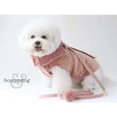 【Bonyndog/ボニエンドッグ】ハーネスコート＆リード アウター ピンク Bonyndog/ボニエンドッグ】ハーネスコート＆リード アウター ピンク