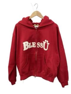 BLESS U ジップアップパーカー レッドのサムネイル