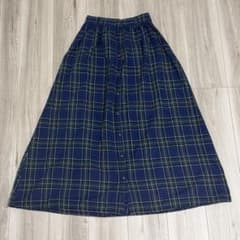 Honeys ハニーズ COLZA チェック柄ロングスカート Mのサムネイル