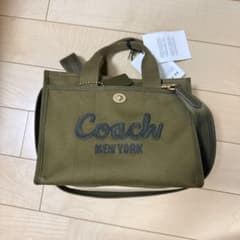 Coach コーチ 26 カーキ カーゴトートバッグ 2wayロゴ ショルダー Coach コーチ 26 カーキ カーゴトートバッグ 2wayロゴ ショルダー