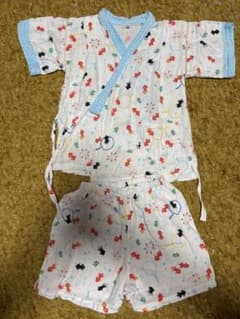 【山本仁商店】ガーゼ 甚平 上下セット（100cm）金魚柄のサムネイル