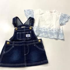 Lee リー　スカート　デニムスカート　プティマイン　女の子　90 セット売りのサムネイル