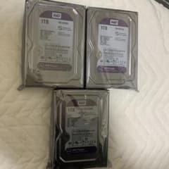 WD Purple 1TB HDD（WD10PURZ）×3台セットです。のサムネイル
