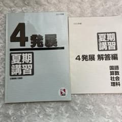 日能研　夏期講習　4発展 国語　算数　社会　理科のサムネイル