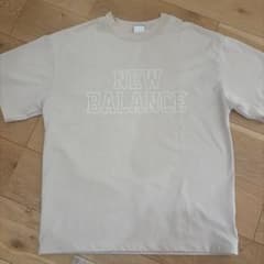 NEW BALANCE ロゴ Tシャツ ベージュ M