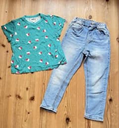 【美品】130サイズ Ocean&GroundデニムHOGAN Tシャツ2セットのサムネイル