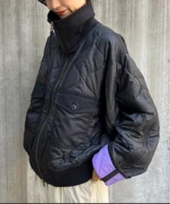 etsinta/エシンタ】リメイクスタンドカラーZIPブルゾン - メルカリ