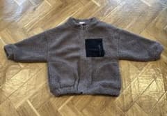 キッズ ボアジャケット ブラウン 120cmのサムネイル