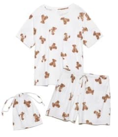 【新品】ベアモチーフTシャツ&ショーツセットのサムネイル