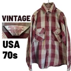 【好配色】70s FROSTPROOF USAバッファロー/ヘビネル 赤系グレーのサムネイル