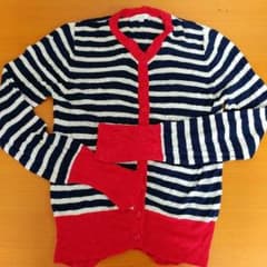 白浜様専用❣サルース ボーダー バイカラー リブ カーディガン ♡のサムネイル