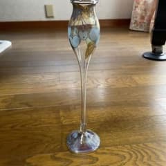 ヴェルデンハーグ ガラスフラスコ 花柄　ヴィンテージ
