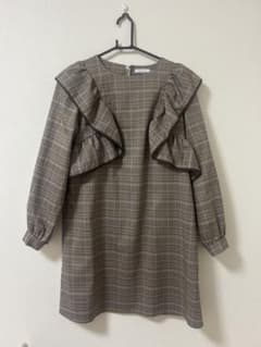 OLIVE des OLIVE チェック柄 フリルワンピースのサムネイル