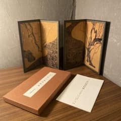 오가타 코토 국보 홍백 매화도 병풍 미니 병풍 2곡 일쌍 외상자 해설 첨부 琳派 和モダン