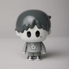 モノクロせとくん ソフビ フィギュア HUMAN ROBOT 瀬戸康史　2個 モノクロカラー】せとくん ソフビ フィギュア HUMAN ROBOT 瀬戸康史