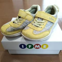 IFME キッズ スニーカー 17.0cm イエロー 花柄のサムネイル
