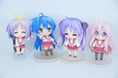 ねんどろいど らき☆すた 泉こなた&柊つかさ&柊かがみ&高良みゆき 4点
