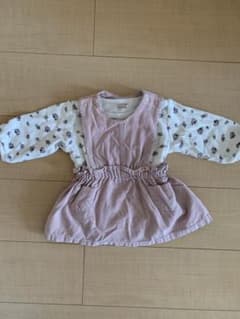 petit main フラワープリントロンパース・カバーオールのサムネイル