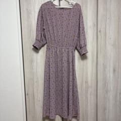 花柄ロングワンピース【七分丈】のサムネイル