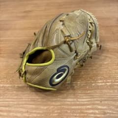 少年野球　アシックス　軟式グローブ　イエロー　右投げ用のサムネイル