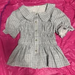 ANOTHER BRANCH OLIVE des OLIVE 半袖ブラウス　水色のサムネイル
