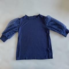 キッズ　カットソー　袖レースのサムネイル