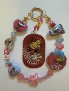ハンドメイド カラフルキャラクターストラップのサムネイル