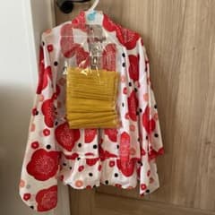 新品✨ゆかたドレス　帯3点セット☆120sizeのサムネイル