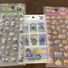 1️⃣4️⃣パンダ スティッチ 3Dシール ステッカー セットのサムネイル