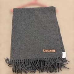 Acne Studios マフラー グレー 200×70cm - メルカリ