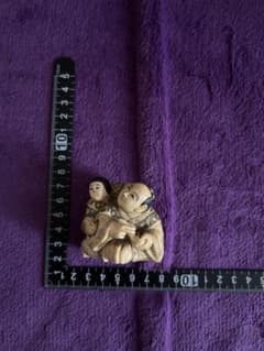 根付 人物像 彫刻 骨董品 アンティーク - メルカリ
