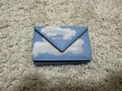 ヒ*す様 BALENCIAGA スカイプリントレザー　三つ折り財布のサムネイル