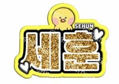 SEHUN EXO セフン 文字 ネームボード ネムボ うちわ - メルカリ
