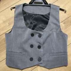 韓国制服風 ベスト グレー Mサイズのサムネイル