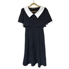 【Loueme】レイヤードワンピース ブラックのサムネイル