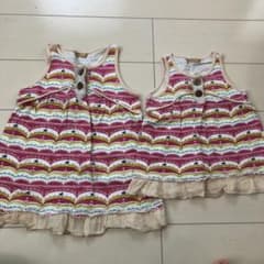 姉妹お揃い　チュニック ワンピース　95&120のサムネイル