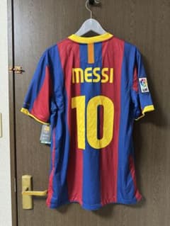 正規品ナイキ　FCバルセロナ2010/2011 メッシ10番シャツ Lのサムネイル