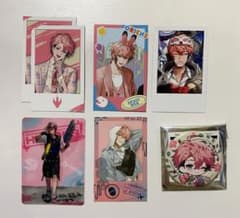 にじさんじ 赤城ウェン チェキ風カード6枚セット、缶バッジのサムネイル