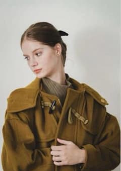 PINUE ピヌエ ロング コート ダッフルコート(オリーブ) S - メルカリ