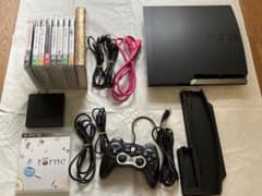 PS3 CECH-2500B 本体　torne  専用スタンド付き　ソフト8本のサムネイル