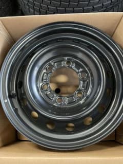ハイエース　新車外し　スチールホイール、キャップ4本セットのサムネイル