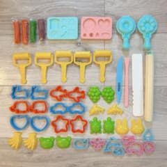 ねんど 型抜き ローラー 道具 まとめ売り 大量セット ねん土付きのサムネイル