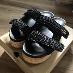 coach☆サボサンダル☆黒☆23.5☆美品☆厚底のサムネイル